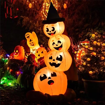 Costway 6.8FT Halloween Inflatable Pumpkin Combo