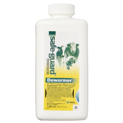 Safe-Guard Dewormer Suspension for Beef, Dairy Cattle and Goats, 1000ml