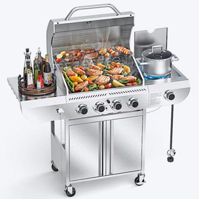 COWSAR 4 -Burner Liquid Propane Gas Grill LSPG-G0141B