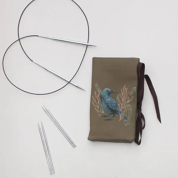Crochet Hook Roll Knitting Needle Case