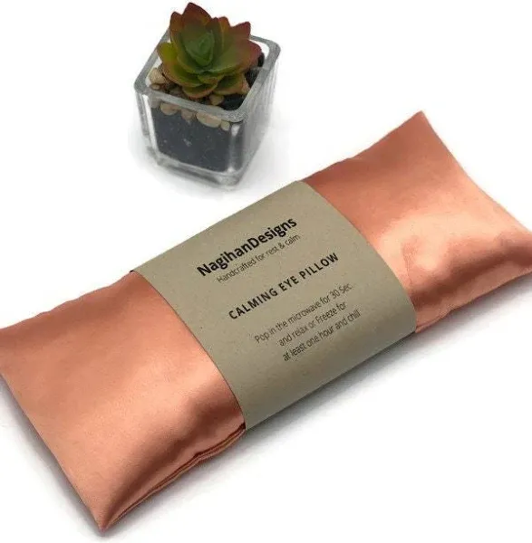 Peach Color Weighted Lavender Flaxseed Eye Pillow