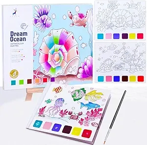 Water Coloring Book Kit