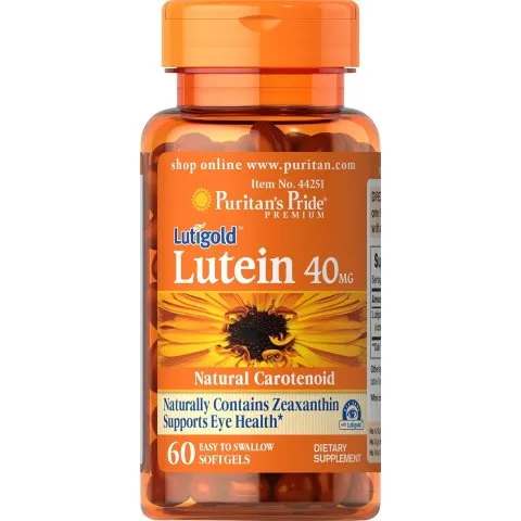 Puritan's Pride Lutein 40 Mg with Zeaxanthin, Helps Support Eye Health*, 60 Ct, by Puritan's Pride