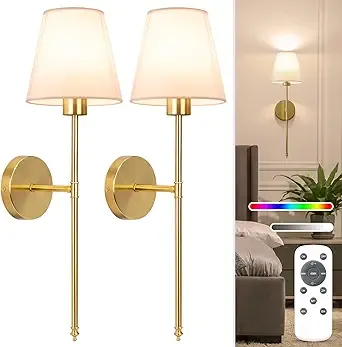NIORSUN Battery Operated Wall Sconce Set of 2