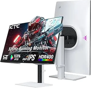 Monitor - 27-inch White Gaming Monitor, WQHD (2560x1440), 300Hz, 1ms, 2 x HDMI, 1 x DP