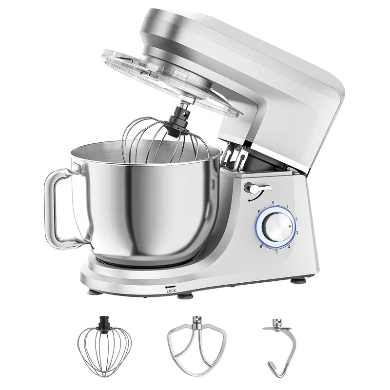 Hongge Electric Stand Mixer 5.3QT 500W 6-Speed Red