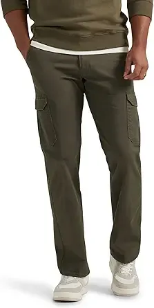 Lee Men's Extreme Motion Twill Cargo Pant (Frontier Olive, Various Sizes)