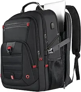 Z-MGKISS 52L 17.3" Extra Large Waterproof TSA Laptop Backpack