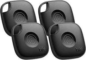 Tile by Life360 Mate Bluetooth Tracker, Keys Finder and Item Locator for Keys, Bags and More. Phone Finder. Both iOS and Android Compatible. 1-Pack (Navy Blaze)