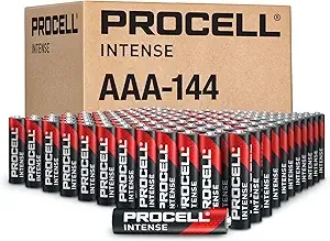 PROCELL Intense AAA High-Performance Alkaline Batteries (144 Pack), 10-Year Shelf Life, Bulk Value Pack for High Power Professional Devices