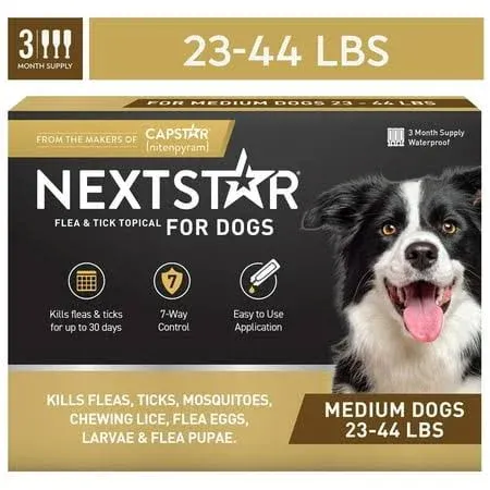 Nextstar Flea and Tick Topical Treatment for Medium Dogs