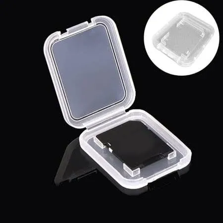 Organization and Storage Clear Plastic SD/SDHC/SDXC/Secure Digital Memory Card Case Holder