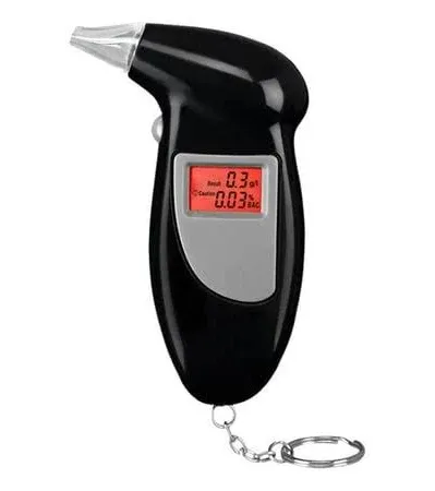 Visit The Nuboxa Store Professional Alcohol Breath Tester Breathalyzer Analyzer Test Keychain Breathalizer Screen LCD Breathalyser Device, Women's,