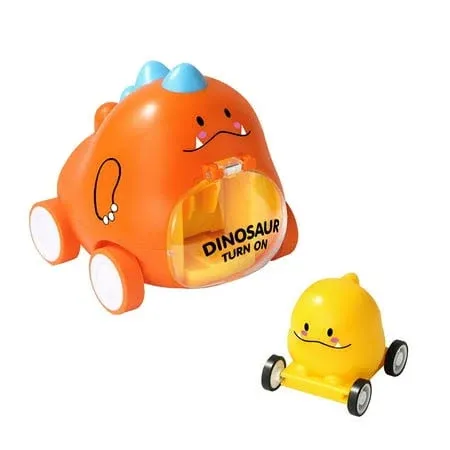 Cqcyd Toys Dinosaur Push and Go Cars for Toddlers