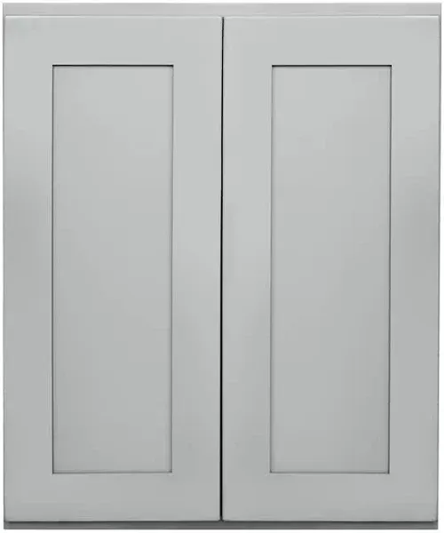 RELIABILT Parkstone 30-in W x 12-in H x 12-in D Gray Wall Fully assembled Plywood Cabinet Shaker)