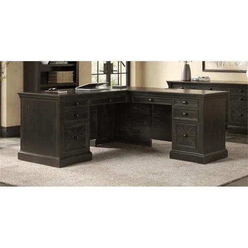 Martin Furniture Kingston Traditional Wood L-Desk