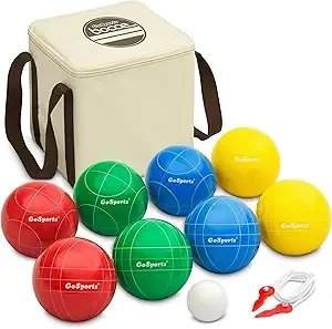 GoSports 90 mm Bocce Ball Sets - Outdoor Lawn Game