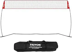 VEVOR - Volleyball Training Net System, 8 * 11/12 * 11ft, 14 Net, Portable Net Station, Easy Setup