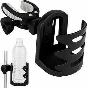 Vive - Cup Holder for Walker, Wheelchair, Stroller, Bike, Boat, Desk, Mobility Scooter, Rollator, Electric Wheel Chair, Portable Adjustable, Near Universal Fit