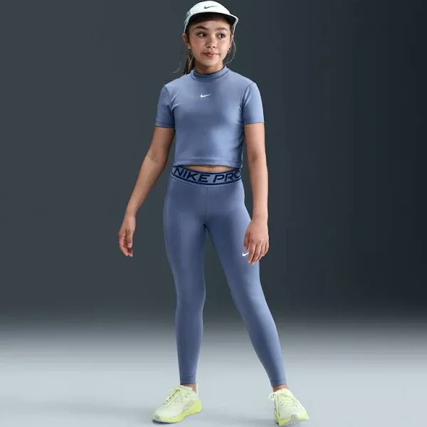 Nike Girls' Pro Mid-Rise Dri-FIT Leggings