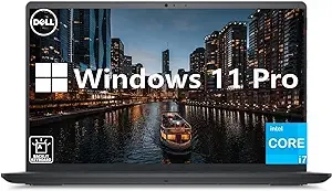 Dell Inspiron 15.6 Inch FHD Business Laptop, Intel Core i7-1255U, 32GB RAM, 1TB SSD, Windows 11 Pro, Backlit Keyboard, Webcam, WiFi, Carbon Black