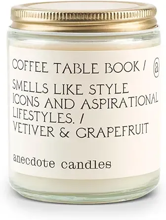 Anecdote 'Coffee Table' Coconut Soy Wax Candle Jar