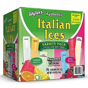96-Count 2-Oz Wyler's Authentic Italian Ices Freezer Bars (Assorted Flavors) $9.91 + Free Shipping w/ Prime or on orders over $35