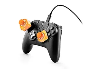 Thrustmaster - eSwap S Crystal Orange Pro Wired Controller, Compatible with XBOX Series X/S, PC