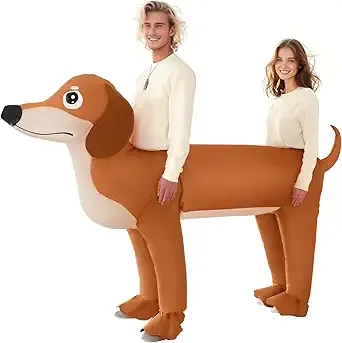 Couple Inflatable Dachshund Costume